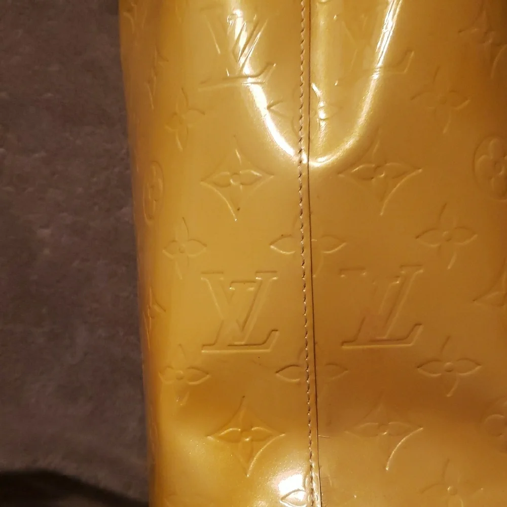 Louis Vuitton Mustard Yellow Embossed Tote - Picture 6 of 12